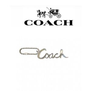 Coach Poppy Clear Script Hang Tag